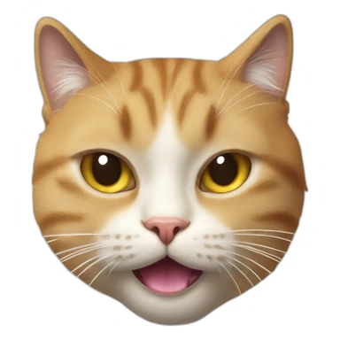 cat sweat face hot water drops exhausted pull tongue sticker