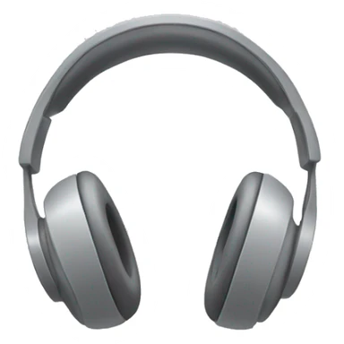 grey headphones  sticker