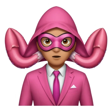 squid game pink suit triangle sticker