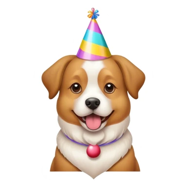 Dog celebrating his birthday  sticker