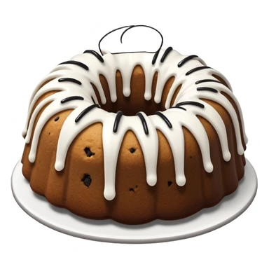 Bundt Cookies & cream cake and white frosting  sticker