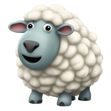 a tardigrade masquerading as a sheep sticker