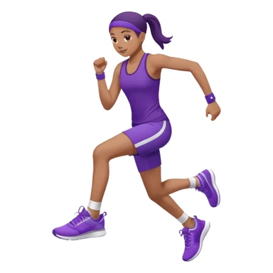 purple sneakers aerobic sticker