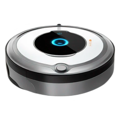 robot vacuum with saurons eye on top sticker