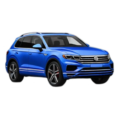 Volkswagen touareg R5 azul sticker