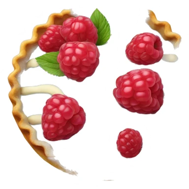 raspberry tart sticker