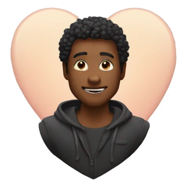 Corazon negro vendado sticker