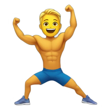 Bailando en el gimnasio sticker