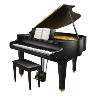 Realistic isolated piano wheet music pages. sticker
