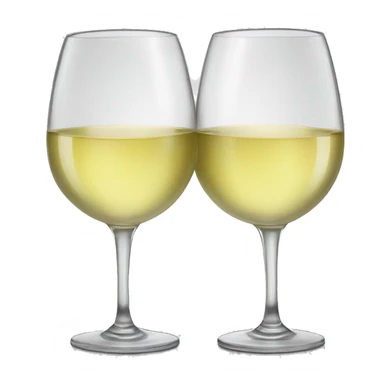 white wine glasses cheersing sticker