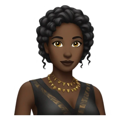 Beautiful Black panther woman sticker