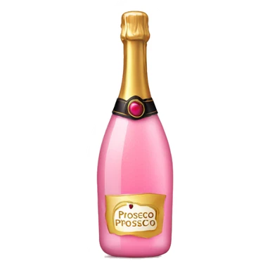 Pink prosecco sticker