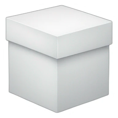 normal white box sticker