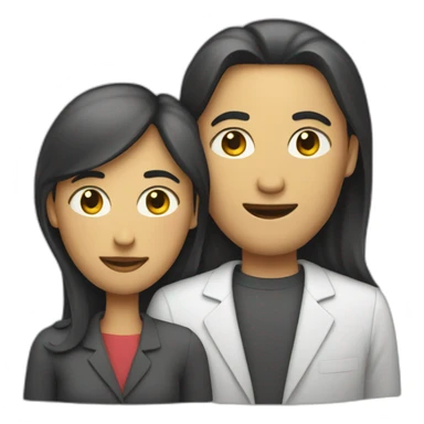 Un homme sur une femme sticker