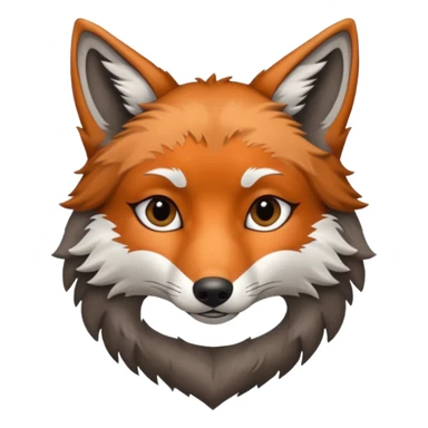 Half fox half wolf 🐺🦊 sticker