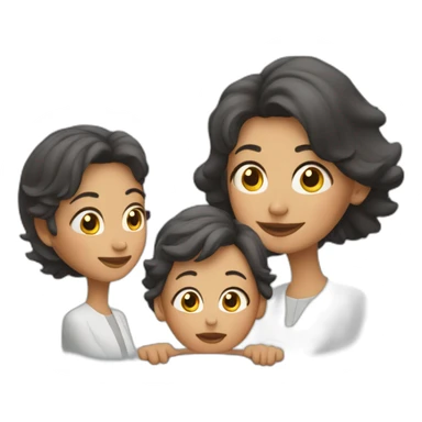 Mamá con dos nilos sticker