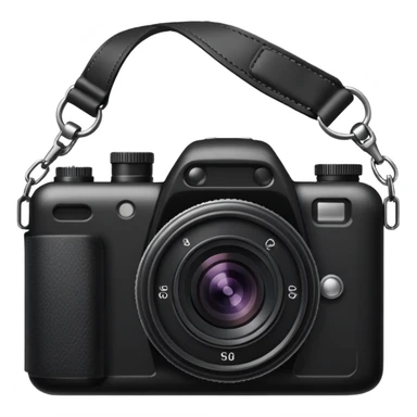 The camera has an additional strap sticker