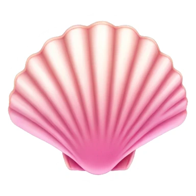 Pink sea shell sticker