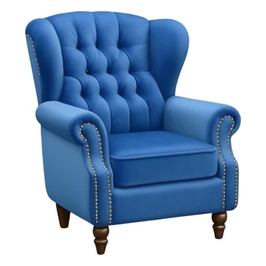 Blue armchair sticker