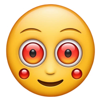 emoji de ojos rojos sticker