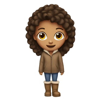 A girl wearing uggs sticker