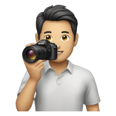 asian photographer sticker