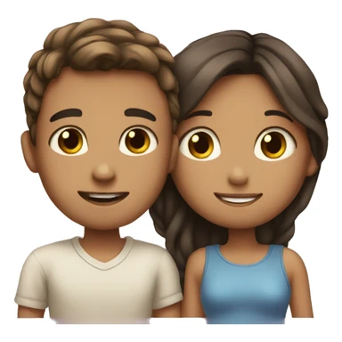 Boy and girl in love  sticker