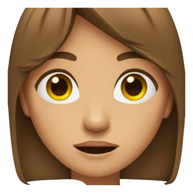 brown haired woman crying sticker