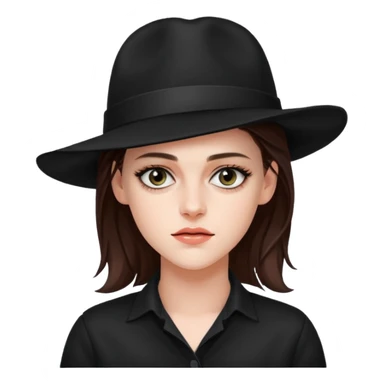 Kristen stewart with hat sticker