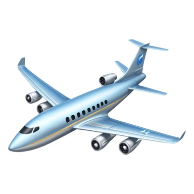 A plane which is flying in left direction sticker