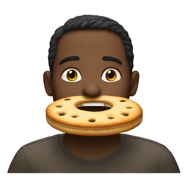 Antonio eating biscuits sticker