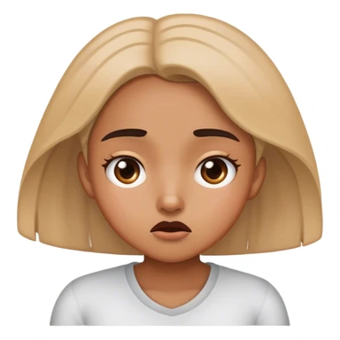 Confused girl sticker