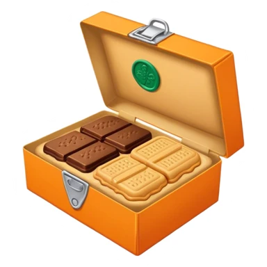 Tagalongs Girl Scout cookie orange box peanut butter & chocolate cookie sticker