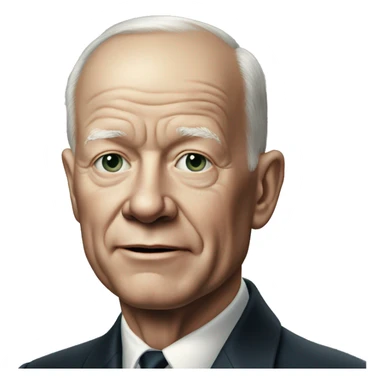 eisenhower photorealistic says no sticker