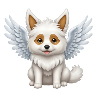 Perrito con alas sticker