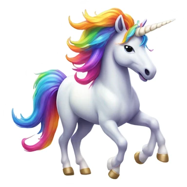 unicorn dancing on rainbows sticker