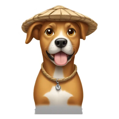 Dog with Hut sticker