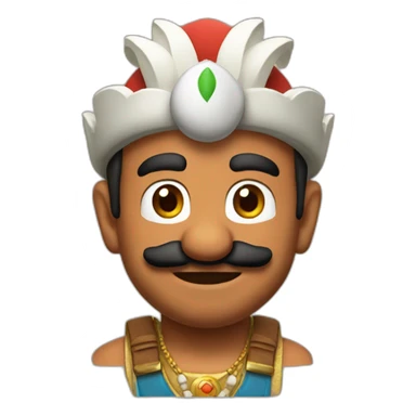 indian mario sticker