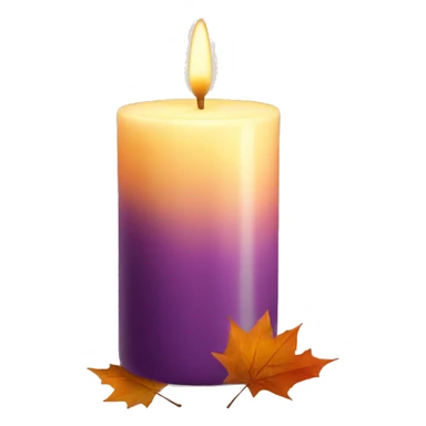 Lit Fall candle sticker