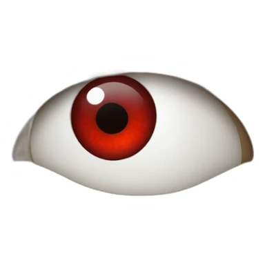 bloodshot eyes pointing up sticker