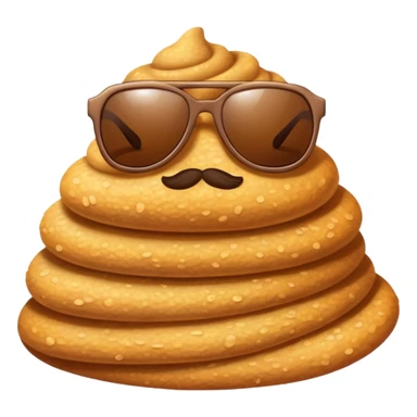 Diarrhea with sunglasses sticker