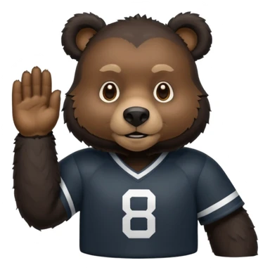 black bear with jersey sticker