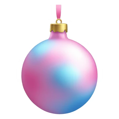 blue pink bauble sticker