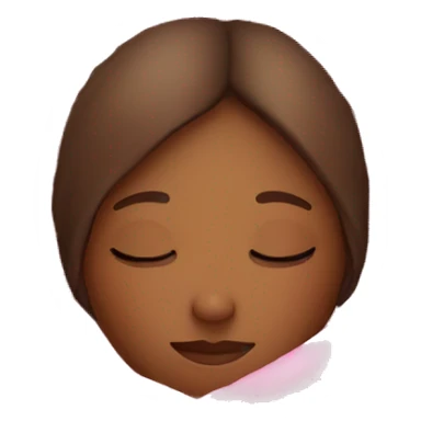 girl sleeping with pink blanket sticker