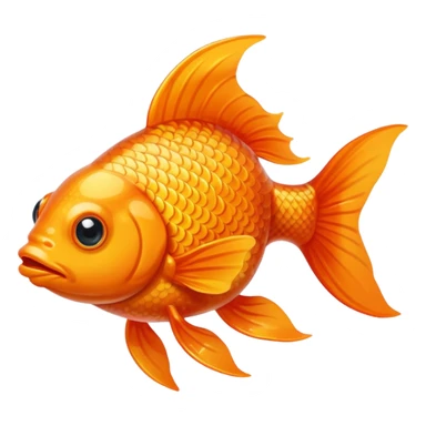 orange goldfish sticker