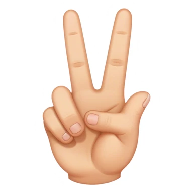 Peace sign with a thumb  sticker