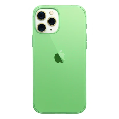 iphone 13 with light green color cover sticker