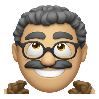 Emoji yeux coeur avec le casque d'asterix sticker