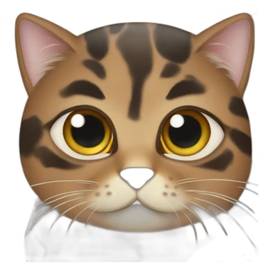 cute tortoise fur cat sticker
