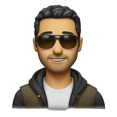 Alex Hormozi with sunglasses  sticker
